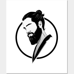 Beardmanbun Posters and Art